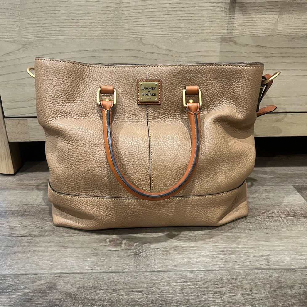 Dooney & Bourke Tan Leather Tote Bag